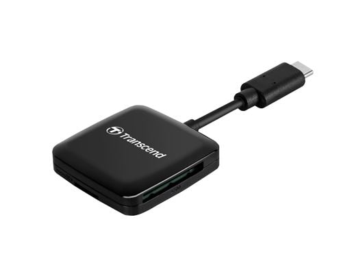 Transcend RDC3 - Kortleser (microSD, microSDHC UHS-I, microSDXC UHS-I, SD, SDHC UHS-I, SDXC UHS-I) - USB-C 3.2 Gen 1