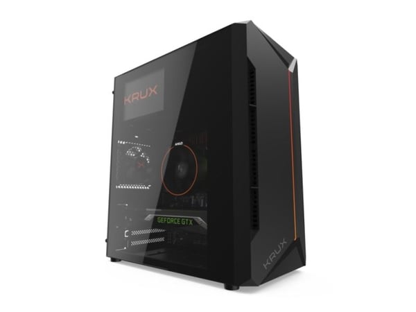 KRUX Astro, Terning, PC, Sort, micro ATX, Mini-ITX, 13,6 cm, 28 cm