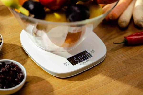 Zelmer ZKS1451, Elektronisk kjøkkenvekt, 5 kg, 1 g, Hvit, Benkeplate, firkant