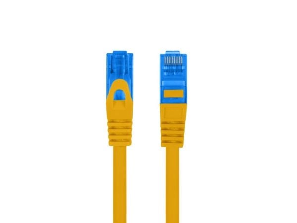 Lanberg - Patchkabel - RJ-45 (han) til RJ-45 (han) - 15 m - S/FTP - CAT 6a - formet, knastfri - oranssi, RAL 1028