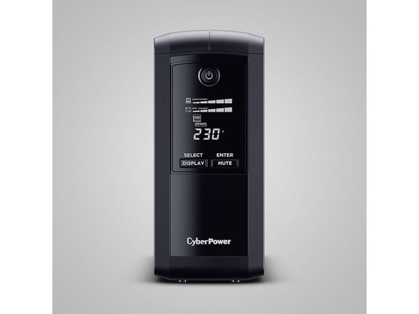 CyberPower Value Pro VP700ELCD-FR - UPS - AC 230 V - 390 watt - 700 VA - enkeltfase - RS-232, USB - utgangskontakter: 4 - svart