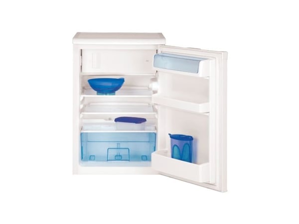 Beko TSE1284N - Kjøleskap med fryserboks - under disken - bredde: 54 cm - dybde: 59 cm - høyde: 84 cm - 114 liter - Klasse E - hvit