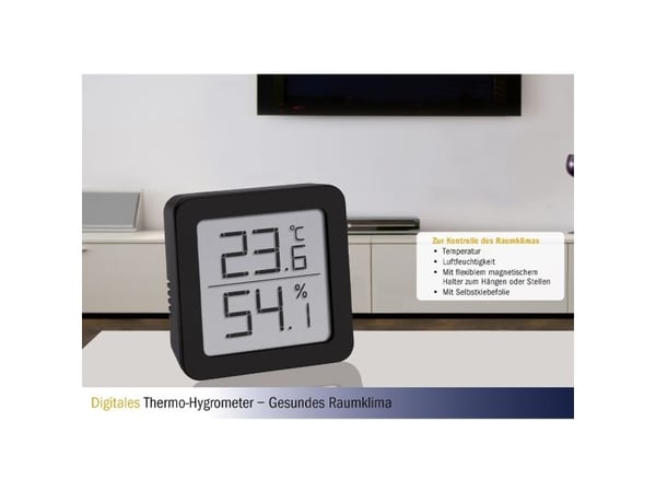 TFA-Dostmann 30.5051.01, Digitalt, firkant, 1,5 V, 61 mm, 24 mm, 61 mm