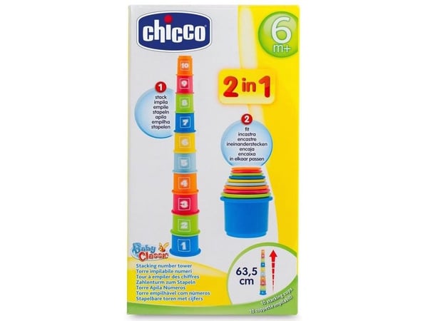 Chicco 7511000000, 0,5 vuosi/vuosia, Muovi, 10 kpl, 280 g