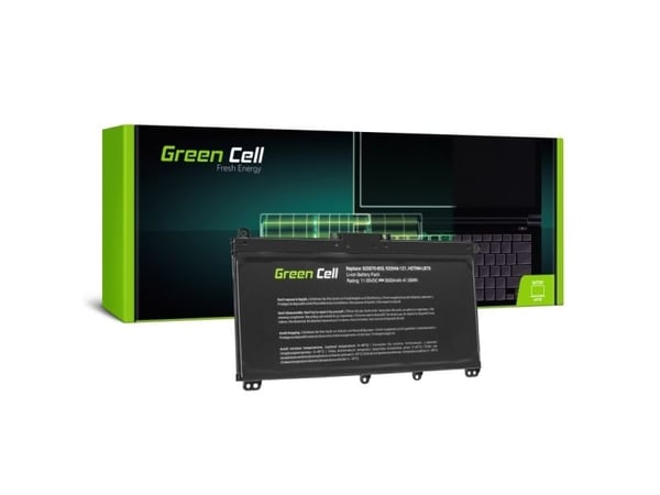 Green Cell - Batteri för bärbar dator (likvärdigt med: HP TF03XL, HP HSTNN-LB7X, HP 920046-421, HP 920070-855) - litiumpolymer - 3600 mAh - svart -...