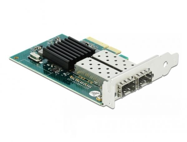 Delock - Nettverksadapter - PCIe x4 lav profil - Gigabit SFP x 2