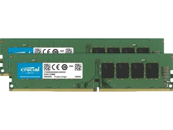 16 Gt (8 Gtx2) Crucial DDR4 PC4-25600 32