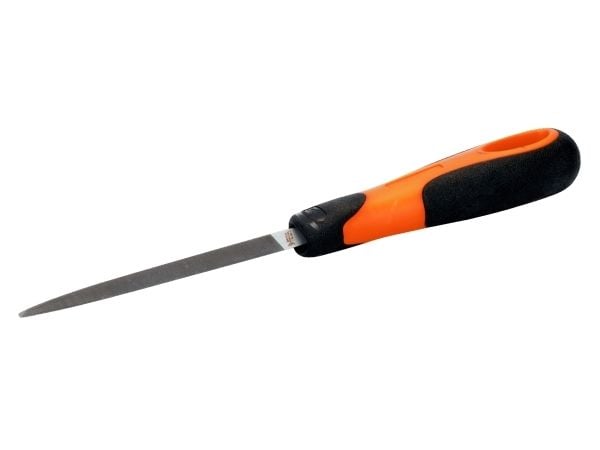 Bahco 1-170-06-2-2, Fil, Trekantsfil, Dubbelgradig, Svart, Röd, 15 cm, 103 g