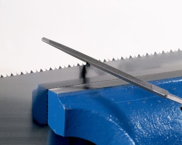 Bahco ERGO 4-186-05-2-2, Fil, Trekant-fil, 2. kutt, Sort, Oransje, 12,5 cm, 7 mm