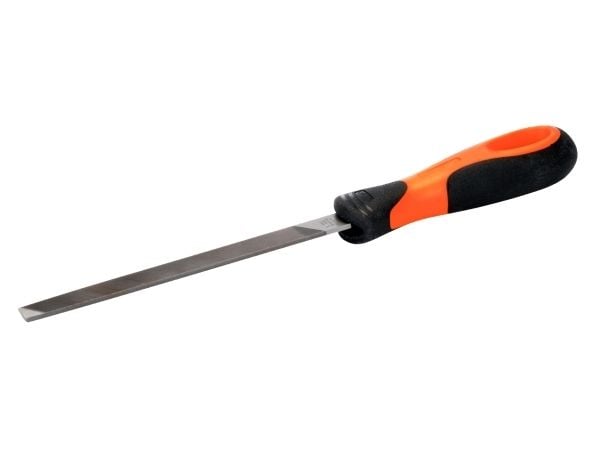 Bahco 1-143-08-1-2, Fil, Flate mapper, Mellom grov og 2. kutt, Sort, Rød, 20 cm, 140 g