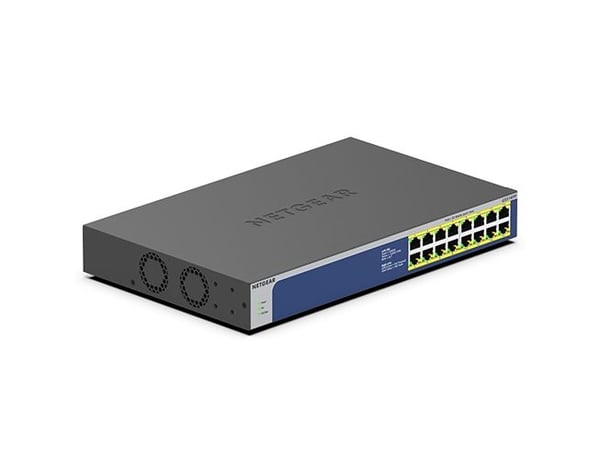 NETGEAR GS516PP - Switch - ikke-styrt - 16 x 10/100/1000 (PoE+) - stasjonær, rackmonterbar - PoE+ (260 W)