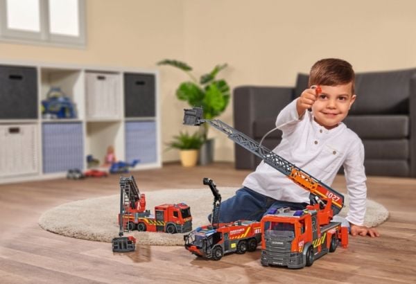 Dickie Toys 203716017, Brannbil, 3 år, Sort, Grå, Rød