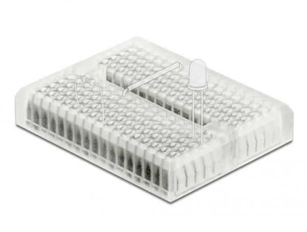 Delock Experimental Mini - Brødbrett - plastikk - gjennomsiktig