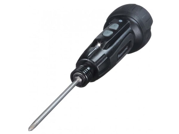 Panasonic EY7412, Akkuruuvinväännin, Suora kahva, 1/4", Musta, 230 RPM, 1 Nm