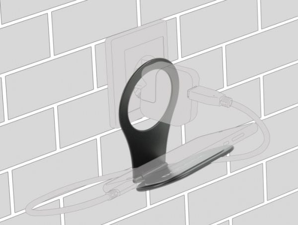 Delock Charging Holder - Holder for mobiltelefon - svart