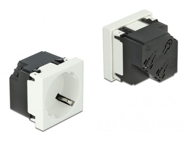 DeLOCK 81321, CEE 7/3, 3 moduuli(a), 3P+N+PE, Valkoinen, Akryylinitriilibutadieenistyreeni (ABS), Muovi, 250 V