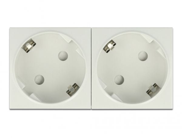 DeLOCK 81325, CEE 7/3, Valkoinen, Akryylinitriilibutadieenistyreeni (ABS), Muovi, 250 V, 16 A, 45 mm