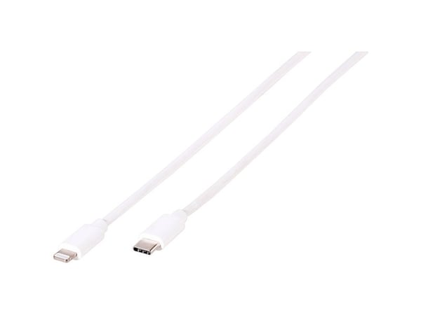 Vivanco LIGHTNVVUSBC20W - Lightning-kabel - Lightning hane till 24 pin USB-C hane - 2 m - vit - Strömförsörjningsstöd