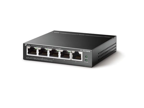 TP-Link TL-SG105PE, hanterad, L2, Gigabit Ethernet (10/100/1000), Strömförsörjning via Ethernet (PoE) stöd