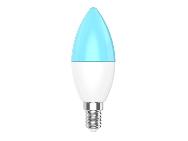 Woox R9075 - LED-lyspære - E14 - 5 W (ekvivalent 40 W) - klasse F - RGB/soft warm white light - 2700-6500 K