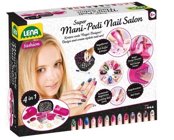 LENA Mani-Pedi Neglesalon 4 i 1 sæt