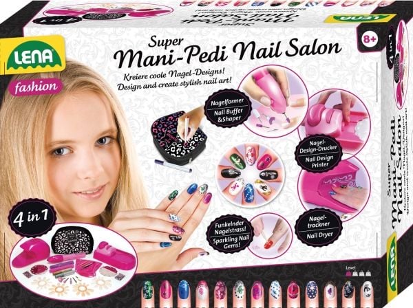 LENA Mani-Pedi Neglesalon 4 i 1 sæt