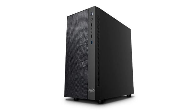 DeepCool MATREXX 55 MESH ADD-RGB 4F - Tower - udvidet ATX - sidepanel med vindue (hærdet glas) - ingen strømforsyning (ATX / PS/2) - USB/Lyd