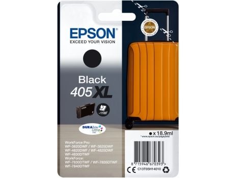 Epson 405XL - 18.9 ml - svart - original - blekkpatron - for WorkForce WF-7310, 7830, 7835, 7840; WorkForce Pro WF-3820, 3825, 4820, 4825, 4830, 7840