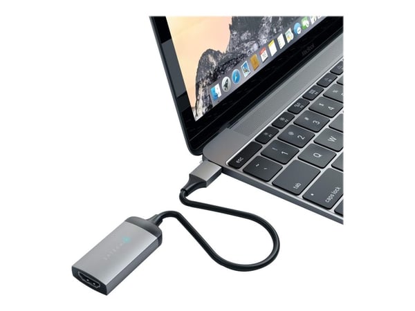Satechi ST-TC4KHAM - Videoadapteri - USB-C han til HDMI hun - 20,3 cm - avaruusharmaa - 4K-tuki