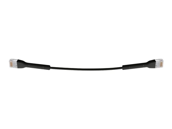 Ubiquiti UniFi Ethernet Patch Cable, 0,22 m, Cat6, U/UTP (UTP), RJ-45, RJ-45, Musta