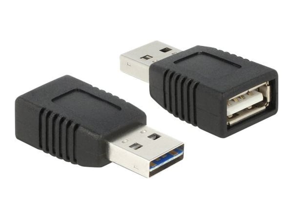 Delock Easy - USB-adapter - USB (hann) til USB (kun strøm) (hunn) - USB 2.0 - svart