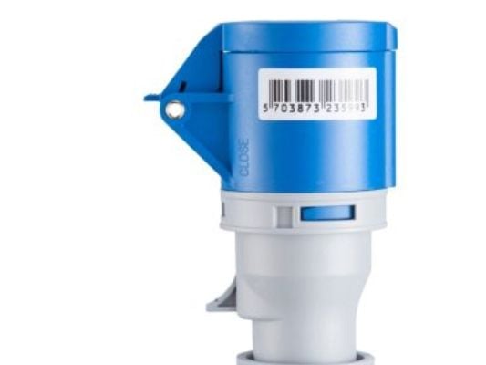 E-line jatkojohto CEE sininen - 230V/16A, 3 napainen 6h, IP44