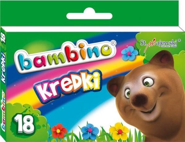 BAMBINO värikyniä, 18 väriä, BAMBINO lisenssi