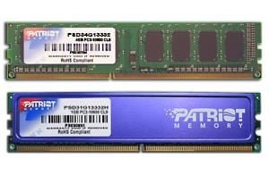 Patriot Memory PSD34G13332, 4 GB, DDR3, 1333 MHz, 240-pin DIMM
