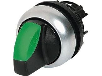 Eaton M22-WRLK-G, Vippströmställare, Plast, Svart, Grön, Silver, IP66, 29,7 mm, 45,9 mm