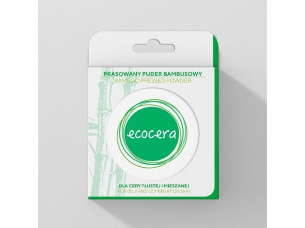 ECOCERA Face Setting Powder Transparent Bamboo Pressed Powder Hypoallergenic Natural Vegan 10g
