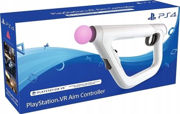 Sony VR aim, Pistil, PlayStation 4, D-pute, Analog/digital, Trådløs, Grå, Hvit