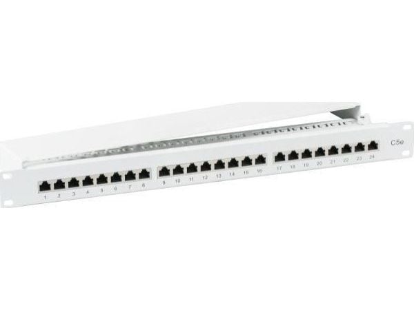EFB Elektronik 37668.1M, 2500 Mbit/s, RJ-45, Gull, Cat5e, Grå, Rackmontering