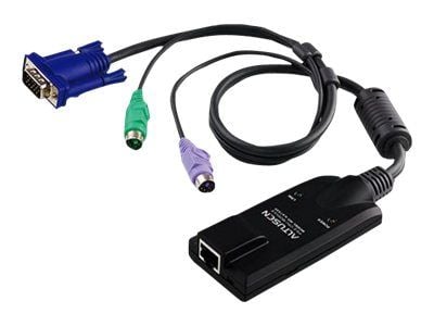 ATEN KA7520 - Tastatur / video / musadapter (KVM) - RJ-45 (hunn) til PS/2, HD-15 (VGA) (hann) - for ALTUSEN KH1508, KH1516, KH2508, KH2516; ATEN KH...