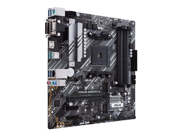 ASUS PRIME B550M-A - Emolevy - micro-ATX - Socket AM4 - AMD B550 piirisarja - USB 3.2 Gen 1, USB 3.2 Gen 2 - Gigabit LAN - sisäinen grafiikka (CPU ...
