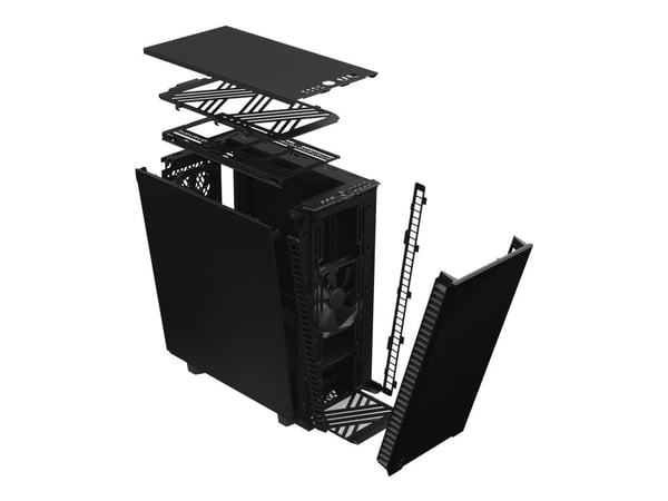 Fractal Design Define 7 Compact - Tower - ATX - ingen strømforsyning (ATX) - massiv svart - USB/lyd