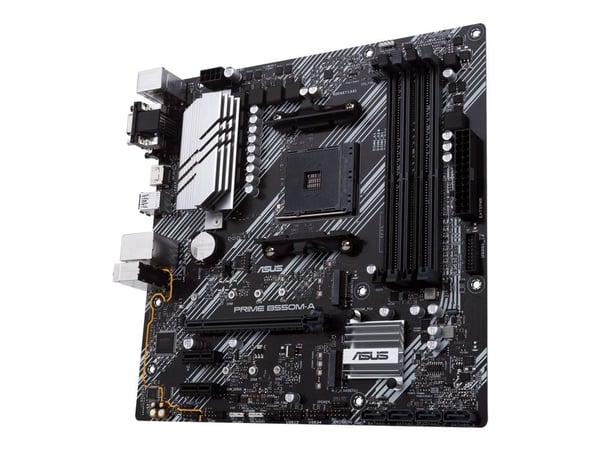 ASUS PRIME B550M-A - Emolevy - micro-ATX - Socket AM4 - AMD B550 piirisarja - USB 3.2 Gen 1, USB 3.2 Gen 2 - Gigabit LAN - sisäinen grafiikka (CPU ...