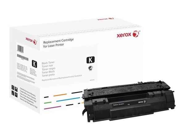 Xerox Värikasetti, musta. Vastaa tuotetta HP Q5949A. Yhteensopiva avec HP LaserJet 1160, LaserJet 1320-tulostimen kanssa, 2500 sivua, Musta