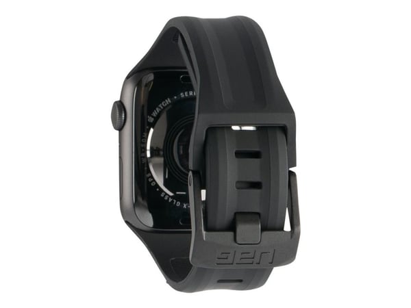 Urban Armor Gear Scout, Yhtye, Älykello, Musta, Apple, Watch 44/42, Silikoni