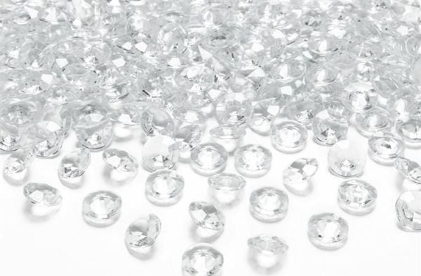 PartyDeco Diamond confetti, Dekorasjon, Gjennomsiktig, Universell, Bord, 12 mm, 12 mm PartyDeco Diamond confetti, Dekorasjon, Gjennomsiktig, Universell, Bord, 12 mm, 12 mm