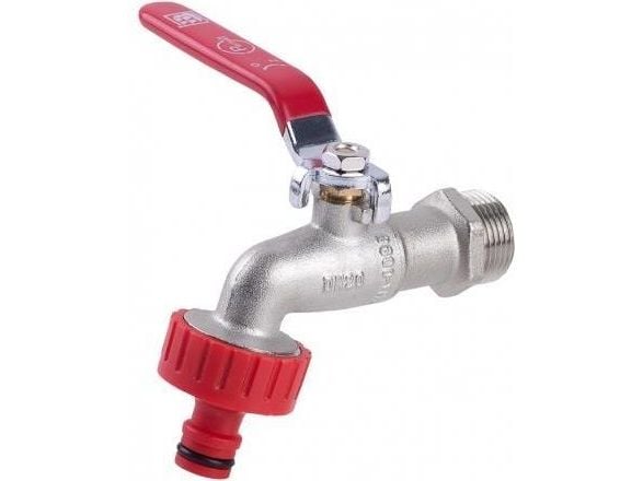 Perfexim tappeventil 3/4" i støpejern, galvanisert, hurtigkobling til slange, 3099 G3/4 PN10 DN20 (F301-009-0200-005)