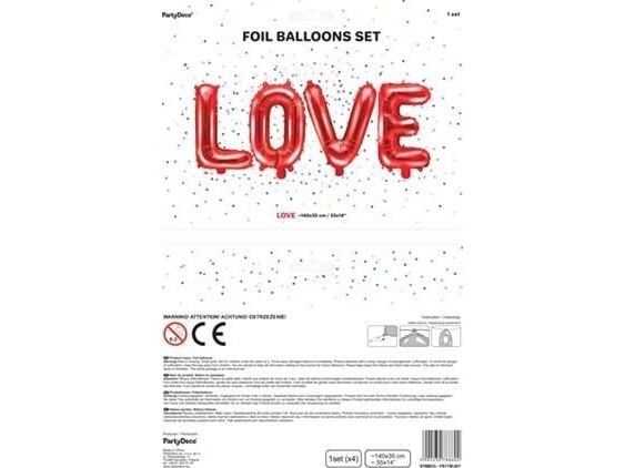 LOVE folieballon