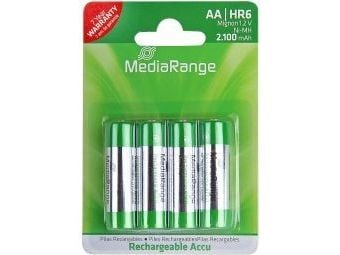 MediaRange - Akku 4 x AA-tyyppi - NiMH - (ladattava) - 2100 mAh