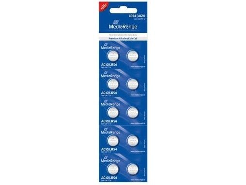 MediaRange Premium - Batteri 10 x LR54 - Alkalisk - 72 mAh