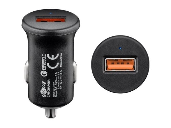 Goobay 45162, Automaattinen, sikarin sytytin, 5 V, 3 A, musta